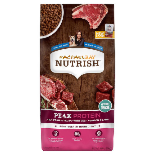 Rachael Ray Food for Dogs, Peak Protein