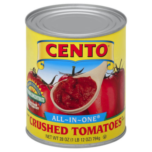 Cento Tomatoes, Crushed, Chunky, in Puree