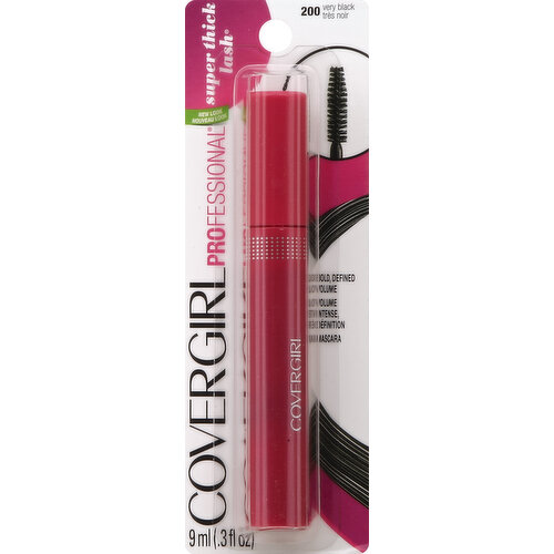 CoverGirl Mascara, Very Black 200