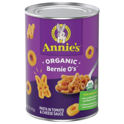 Annies Pasta, Organic, Bernie O's