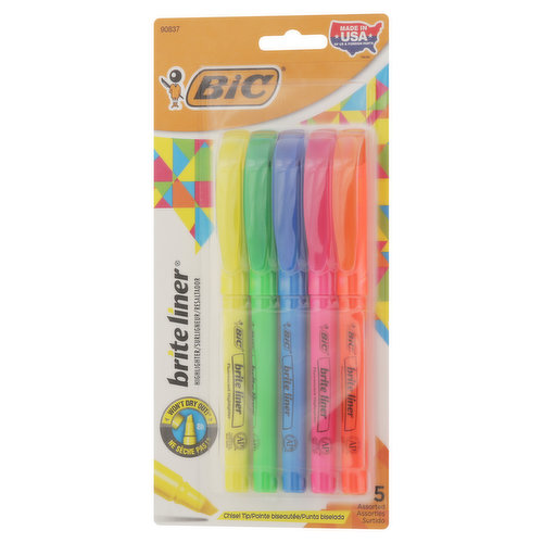 BiC Highlighter, Chisel Tip, Assorted - Brookshire's