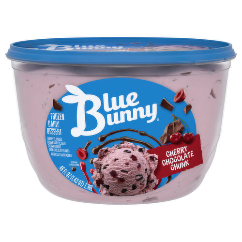 Blue Bunny Frozen Dairy Dessert, Cherry Chocolate Chunk