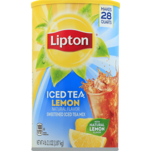 Lipton Iced Tea Mix, Sweetened, Lemon