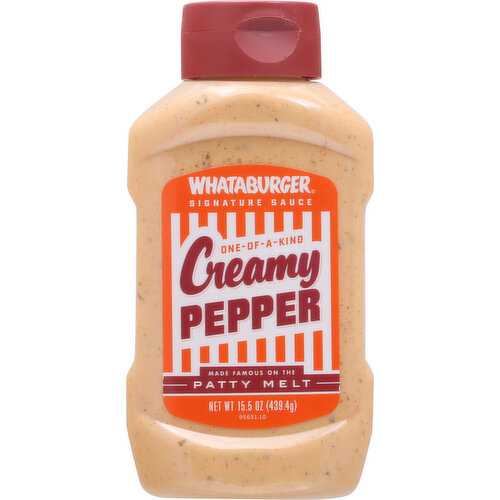 Whataburger Signature Sauce, Creamy Pepper, One-of-a-Kind