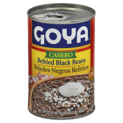 Goya Refried Black Beans, Casero