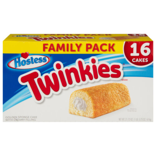 Hostess Sponge Cakes, Golden, Family Pack