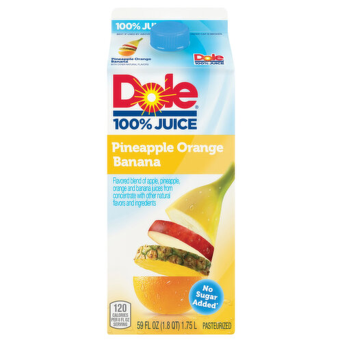 Dole 100% Juice, Pineapple Orange Banana