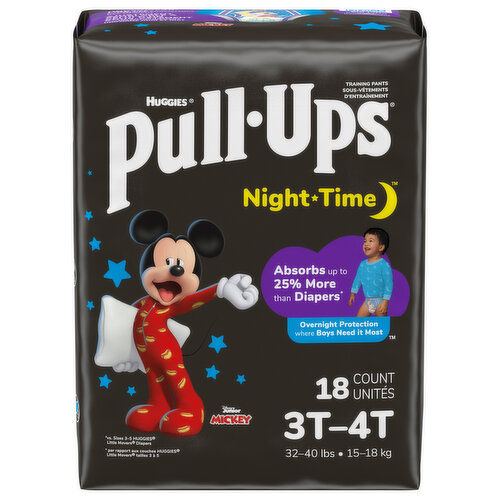 Pull-Ups Training Pants, 3T-4T (32-40 lbs), Disney Pixar Toy Story, Night Time