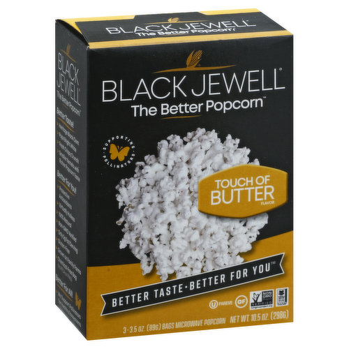 Black Jewell Popcorn, Touch of Butter Flavor