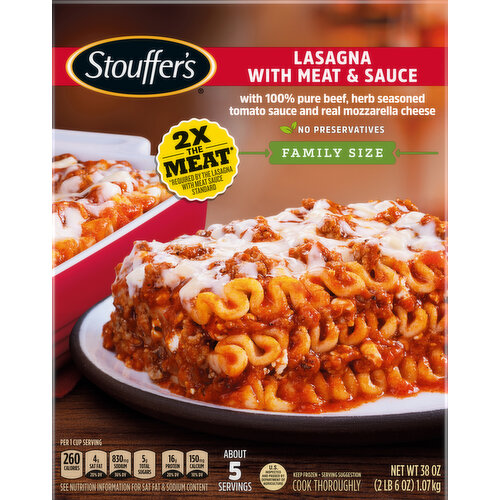 Stouffer's Lasagna with Meat & Sauce, Family Size