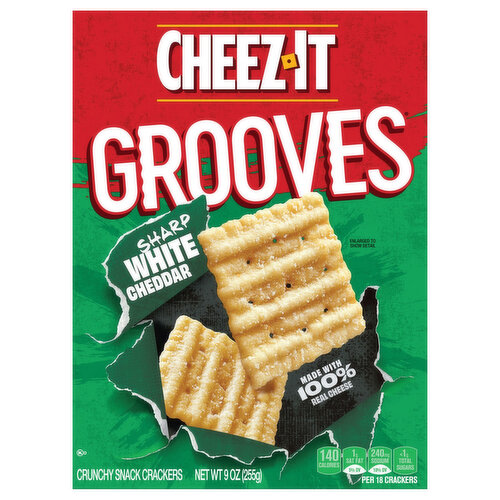 Cheez-It Crunchy Snack Crackers, Sharp White Cheddar