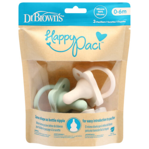 Dr. Brown's Pacifiers, 100% Silicone
