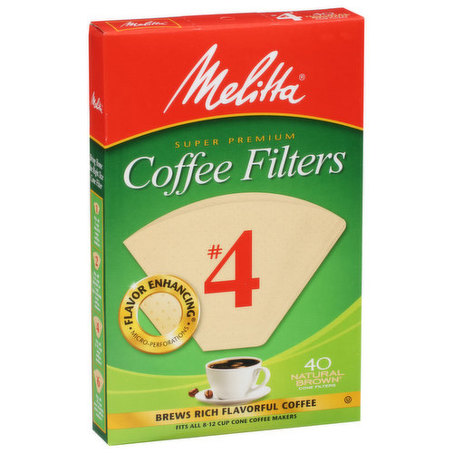 Add More Flavor to Your Life: Microfine Flavor Enhancing perforations allow the full coffee flavor to filter through for a rich, flavorful cup of coffee. Compostable. Our double crimped filter design helps protect against bursting. The original pour-over. - Melitta Bentz, Founder and inventor. It was 1908 when a German housewife, Melitta Bentz, made coffee history. Tired of the bitterness and troublesome grounds in her daily brew, Melitta poked holes in the bottom of a brass cup and lined it with a sheet of her son's blotting paper. She then filled the cup with ground coffee and poured in hot water, thereby creating the pour-over filtration system. The result - rich flavorful coffee without bitterness or mess. This innovation changed the way people worldwide make their coffee, becoming the precursor to modern day drip coffee brewing. Over 100 years later, Melitta remains dedicated to the pursuit of the perfect cup of coffee.