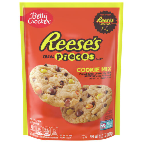 Betty Crocker Cookie Mix, Reeses Mini Pieces Candy