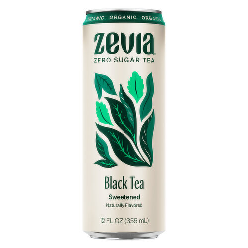 Zevia Black Tea, Organic, Sweetened