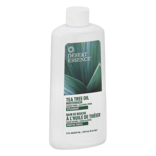 Desert Essence Mouthwash, Tea Tree Oil, Sugar Free, Spearmint