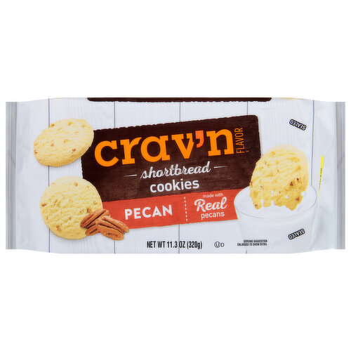 Crav'n Flavor Cookies, Shortbread, Pecan