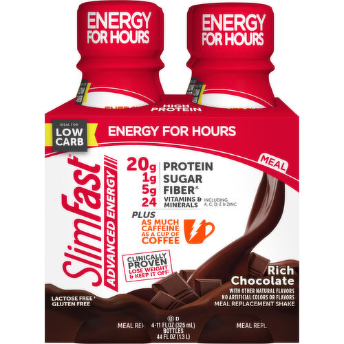 SlimFast Meal Replacement Shake, Rich Chocolate