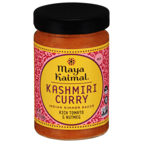Maya Kaimal Indian Simmer Sauce, Kashmiri Curry, Mild