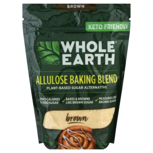 Whole Earth Sugar Alternative, Plant-Based, Brown, Allulose Baking Blend