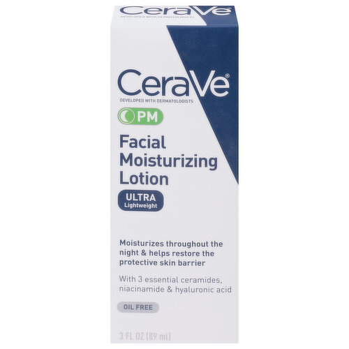 CeraVe Facial Moisturizing Lotion, Ultra Lightweight, PM