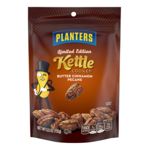 Planters Limited Edition Kettle Cooked Butter Cinnamon Pecans