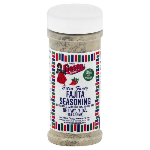 Fiesta Seasoning, Fajita, Extra Fancy - Super 1 Foods