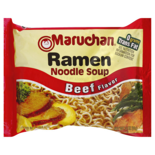 Maruchan Ramen Noodle Soup, Beef Flavor