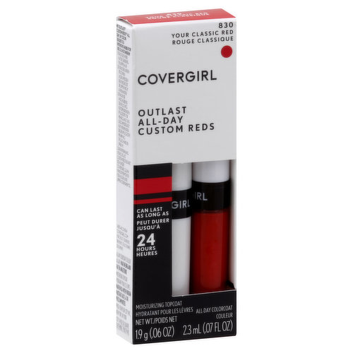 CoverGirl Lip Color, Your Classic Red 830