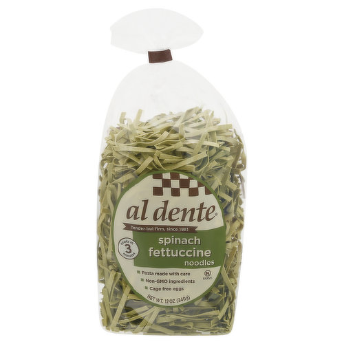 Al Dente Fettucine Noodles, Spinach