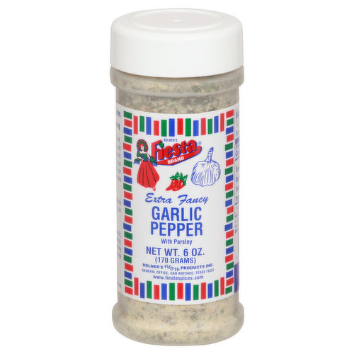 Fiesta Garlic Pepper with Parsley, Extra Fancy