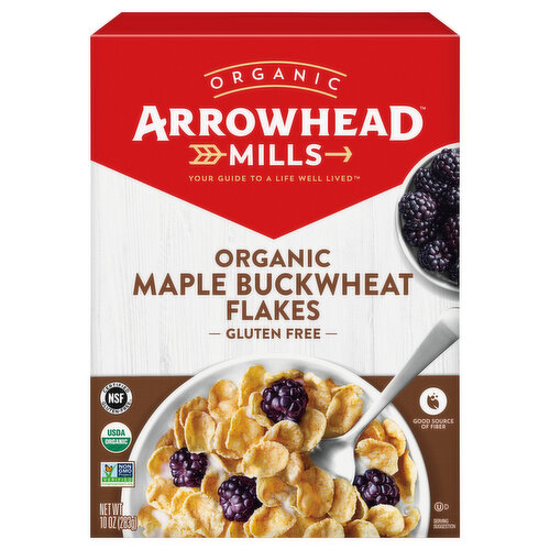 Arrowhead Mills Flakes, Gluten Free, Organic, Maple Buckwheat