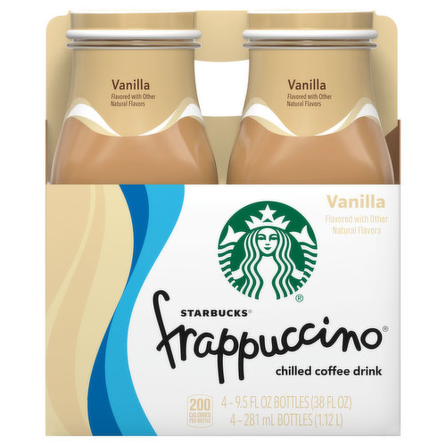 Starbucks Frappuccino Vanilla Chilled Coffee Drink - 13.7 fl oz Glass Bottle