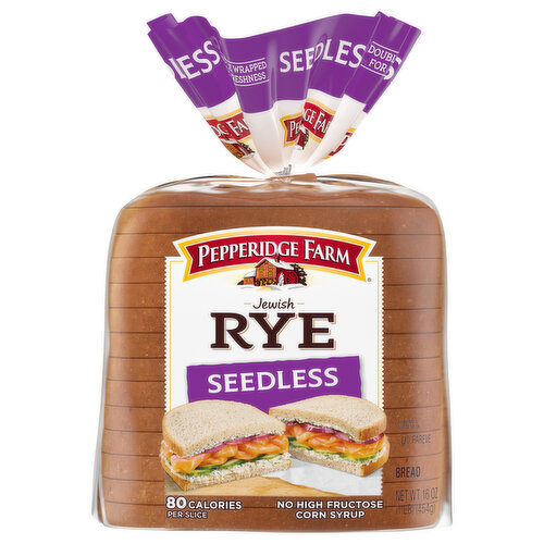 Pepperidge Farm Bread, Jewish Rye, Seedless