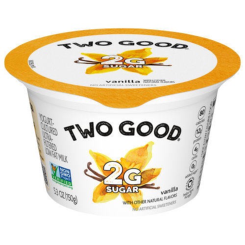 Two Good Yogurt, Lowfat, Vanilla, Greek