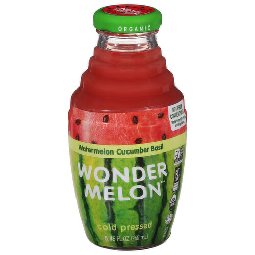 Wonder Melon Juice, Watermelon Cucumber Basil