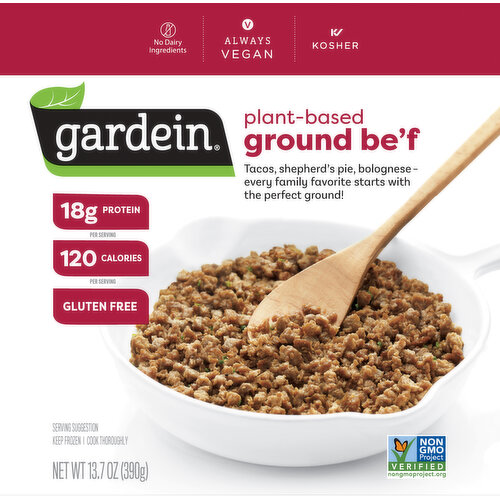 Gardein Vegan Frozen Gluten-Free Ultimate Plant-Based Ground Be'f Crumbles