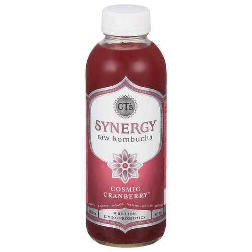 GT's Kombucha, Raw, Cosmic Cranberry