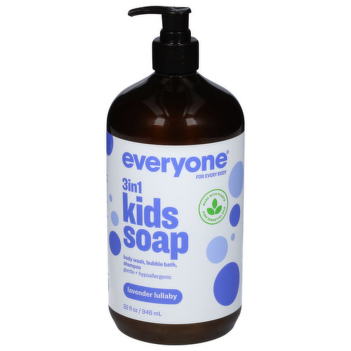 Everyone Kids Soap, 3 in 1, Lavender Lullaby