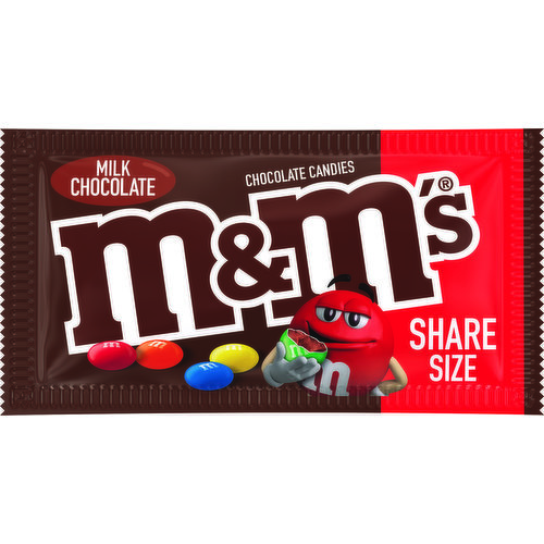 M&M's Chocolate Candies, Milk Chocolate, Share Size