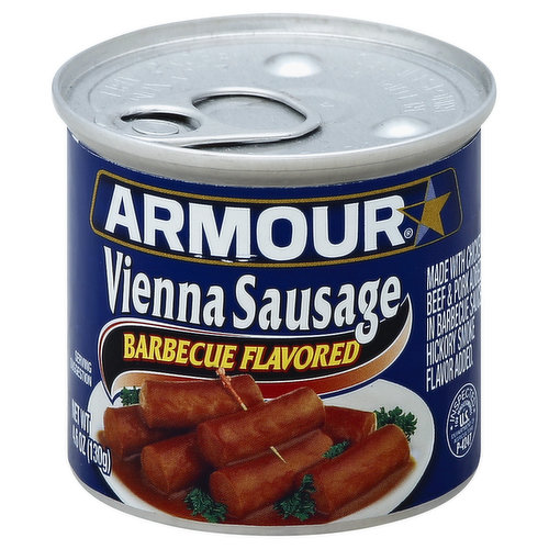 Armour Sausage, Vienna, Barbecue Flavored