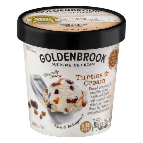 Goldenbrook Ice Cream, Supreme, Turtles & Cream