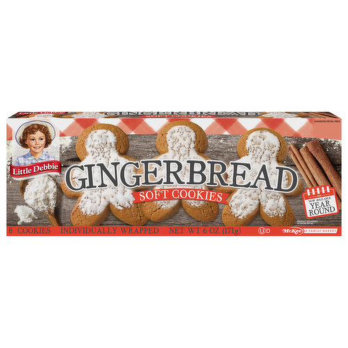 Little Debbie Soft Cookies, Christmas Gingerbread