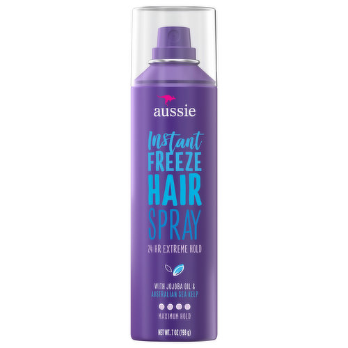 Aussie Instant Freeze Sculpting Gel for Curly Hair, Straight Hair, and Wavy  Hair - 198 g