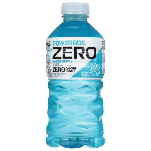 Powerade Zero is for relentless athletes who constantly push themselves to raise their game, but prefer hydrating with zero sugar. Formulated with 50% more electrolytes* versus the leading sports drink, plus vitamin C and vitamin B12, Powerade zero delivers the hydration hardworking athletes need with zero calories and zero sugar. *Per 12 fl oz: Powerade - 240mg (sodium), 80mg (potassium); leading sports drink - 160mg (sodium), 50mg (potassium).