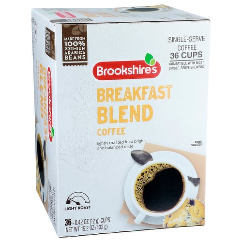 Brookshire's Single Serve Coffee Cups - Breakfast Blend Light Roast