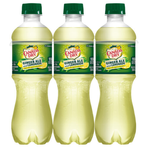 Canada Dry Ginger Ale and Lemonade, 6-Pack