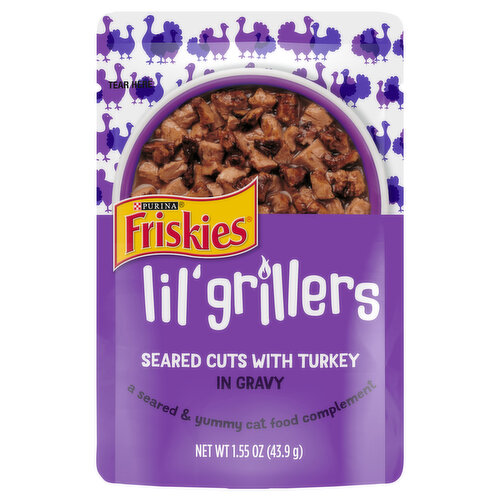 Friskies Cat Food, Seared Cuts with Turkey in Gravy