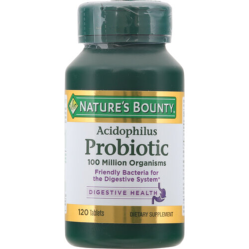 Nature's Bounty Acidophilus Probiotic, Tablets