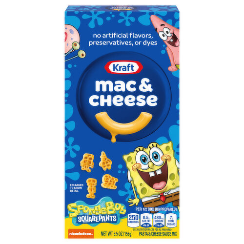 Kraft Pasta & Cheese Sauce Mix, SpongeBob Squarepants